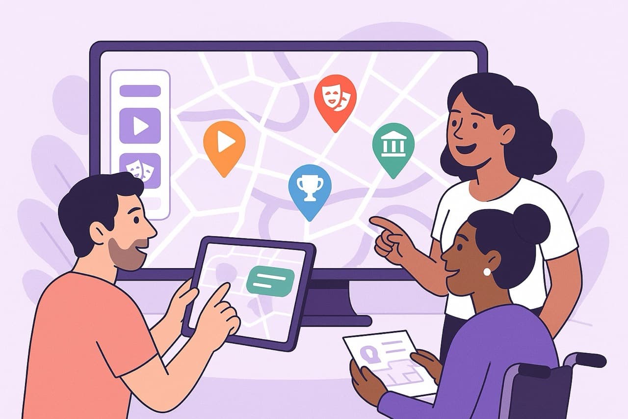 Ricerca eventi accessibili con filtri